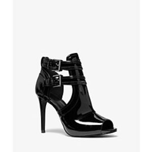Michael Kors Patent Leather Open-Toe Bootie